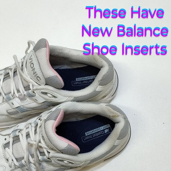 Vionic 23Walk Walking Sneaker Leather Mesh Upper Women 7.5W New Balance Insoles - Picture 9 of 10